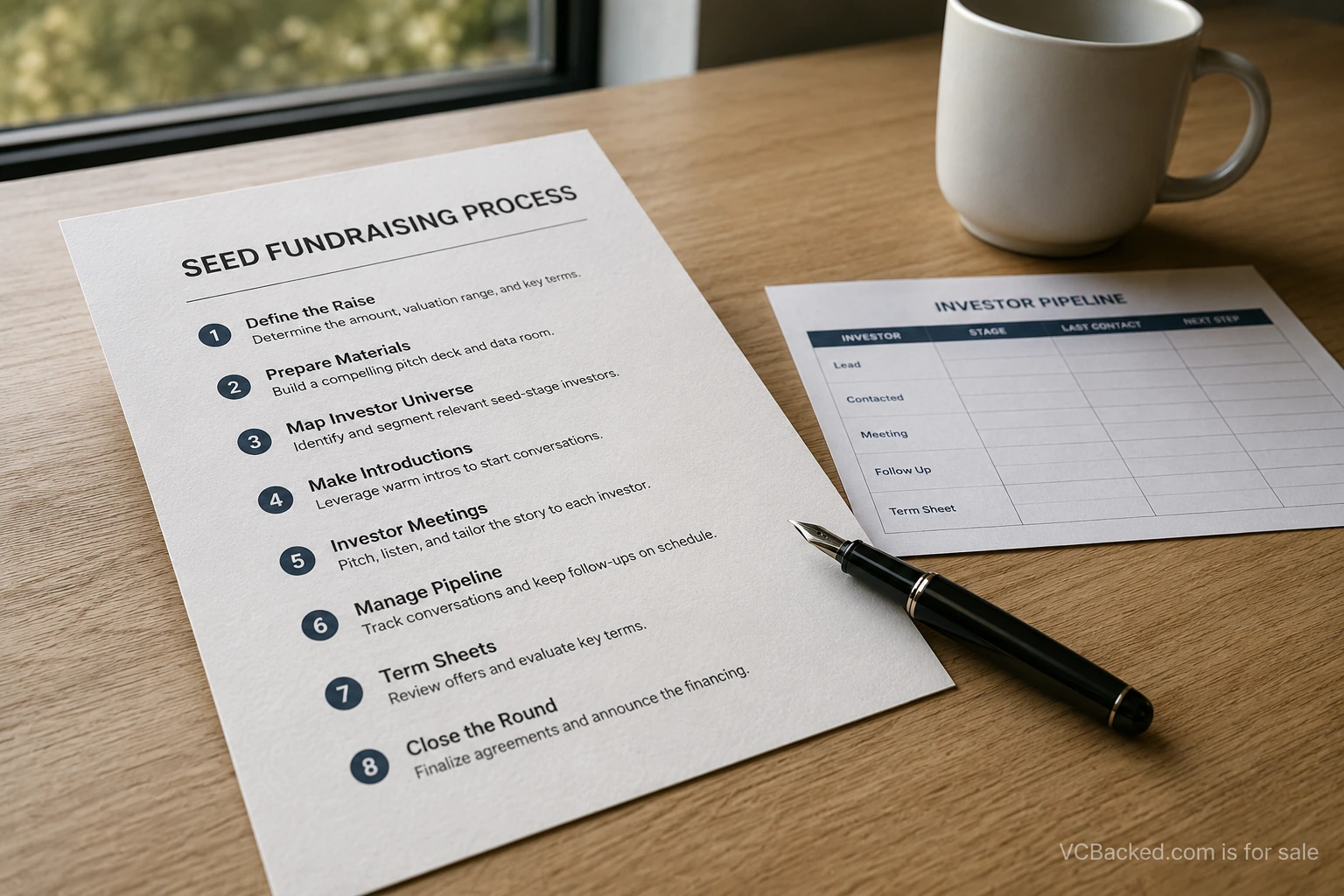 Working paper for How to Run a Seed Fundraising Process: From First Meeting to Signed Term Sheet